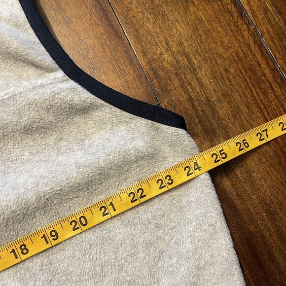 Gap Vest Mens XL Tan Fleece Zip Front Two Pocket Outdoor Layer Made Korea 90s - Picture 10 of 11